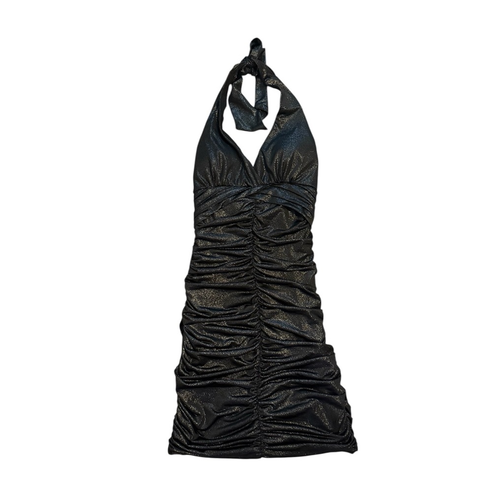 Wet Seal Black Halter Bodycon Dress